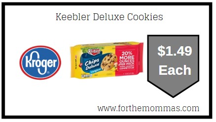 Kroger: Keebler Deluxe Cookies $1.49 Each {Kroger Digital Coupon}
