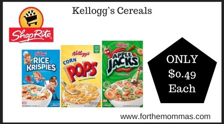 ShopRite: Kellogg’s Cereals