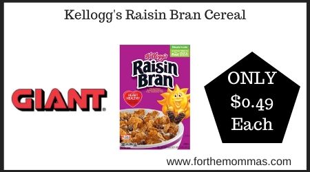 Giant: Kellogg's Raisin Bran Cereal