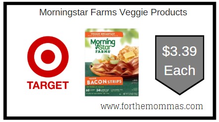 Target: Morningstar Farms Veggie Products $3.39