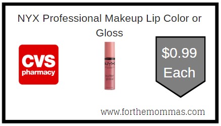 CVS: NYX Professional Makeup Lip Color or Gloss ONLY $0.99 Each
