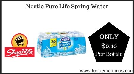 ShopRite: Nestle Pure Life Spring Water