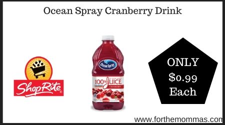 ShopRite: Ocean Spray Cranberry Drink