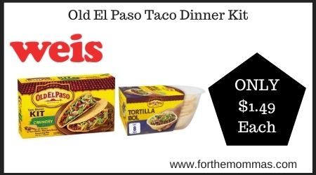 Weis: Old El Paso Taco Dinner Kit