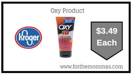 Kroger: Oxy Product ONLY $3.49 {Kroger Digital Coupon}