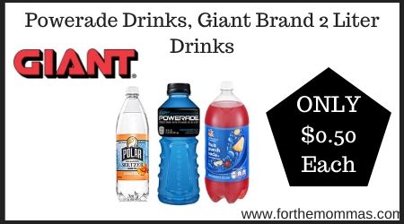 Giant: Powerade Drinks, Giant Brand 2 Liter Drinks