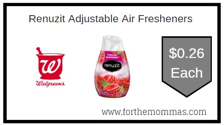 Walgreens: Renuzit Adjustable Air Fresheners ONLY $0.26 Each