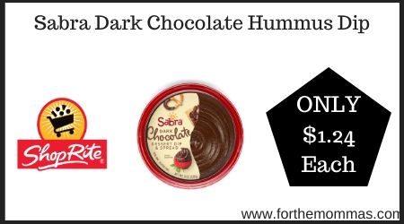 ShopRite: Sabra Dark Chocolate Hummus Dip