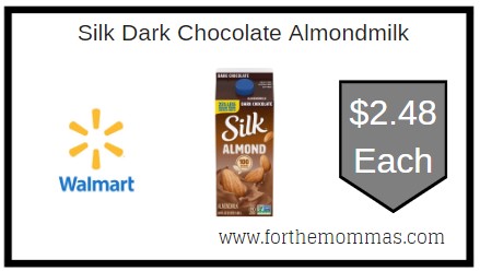 Walmart: Silk Dark Chocolate Almondmilk $2.48 Each