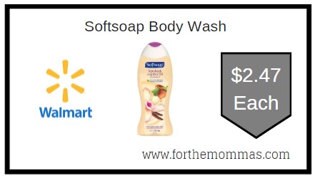 Walmart: Softsoap Body Wash ONLY $2.47 Each