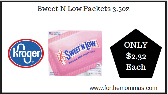 Kroger: Sweet N Low Packets