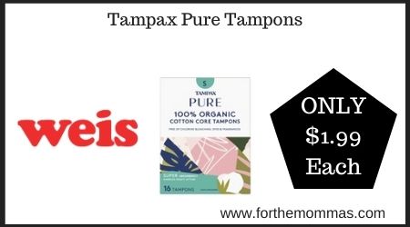 Weis: Tampax Pure Tampons