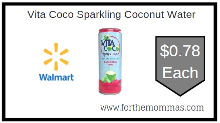Walmart: Vita Coco Sparkling Coconut Water ONLY $0.78 Each