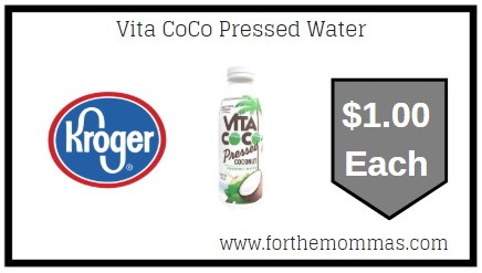 Kroger: Vita CoCo Pressed Water ONLY $1.00 {Reg $2.49}