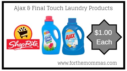 ShopRite: Ajax & Final Touch Laundry Products