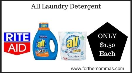 Rite Aid: All Laundry Detergent