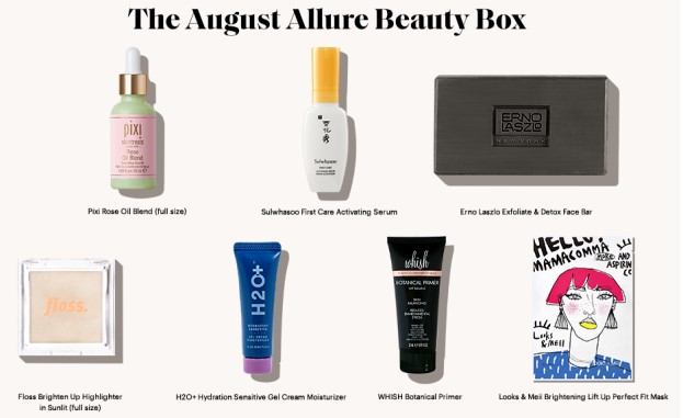 August 2020 Allure Beauty Box