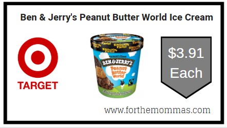 Target: Ben & Jerry's Peanut Butter World Ice Cream ONLY $3.91