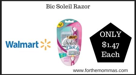 Walmart: Bic Soleil Razor