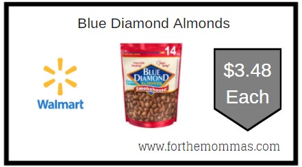 Walmart: Blue Diamond Almonds ONLY $3.48 Each 