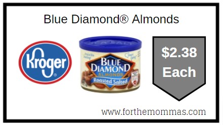 Kroger: Blue Diamond® Almonds $2.38 {Kroger Digital Coupon}