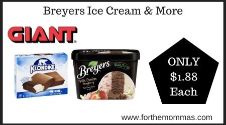 Giant: Breyers Ice Cream & More