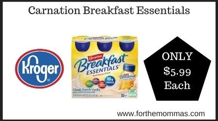 Kroger: Carnation Breakfast Essentials