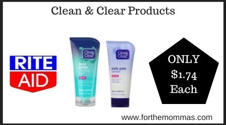 Rite Aid: Clean & Clear Products