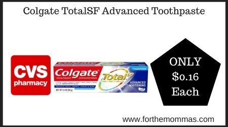 CVS: Colgate TotalSF Advanced Toothpaste