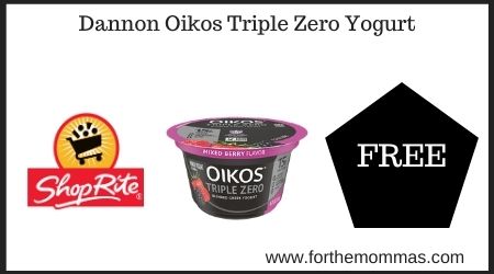 ShopRite: Dannon Oikos Triple Zero Yogurt