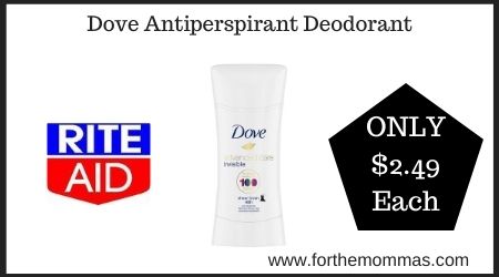 Rite Aid: Dove Antiperspirant Deodorant