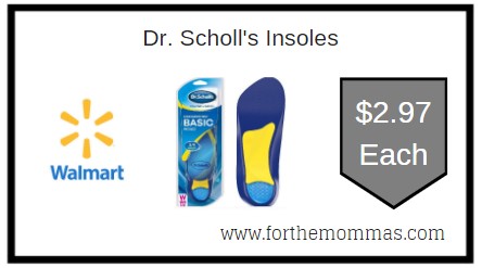 Walmart: Dr. Scholl's Insoles ONLY $2.97