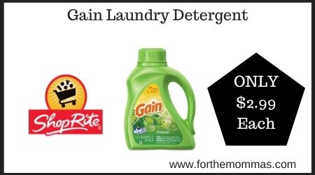 ShopRite: Gain Laundry Detergent