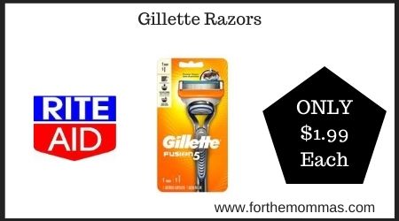 Rite Aid: Gillette Razors