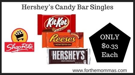ShopRite: Hershey’s Candy Bar Singles