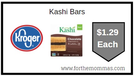 Kroger: Kashi Bars $1.29 {Kroger Digital Coupon}