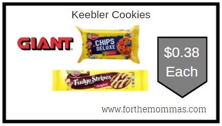 Giant: Keebler Cookies JUST $0.38 Each