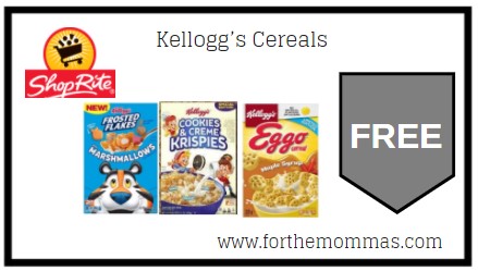 ShopRite: FREE Kellogg’s Cereals