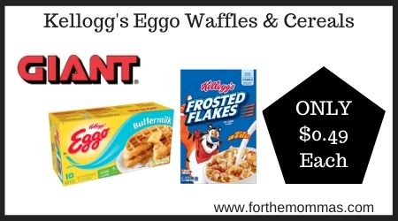 Giant: Kellogg's Eggo Waffles & Cereals
