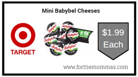 Target: Mini Babybel Cheeses ONLY $1.99