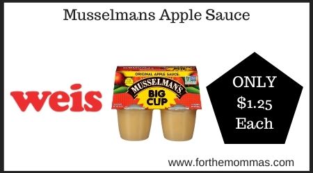 Weis: Musselmans Apple Sauce