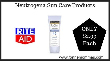 Rite Aid: Neutrogena Sun Care Products
