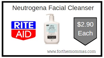 Rite Aid: Neutrogena Facial Cleanser ONLY $2.90 Each 