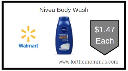 Walmart: Nivea Body Wash ONLY $1.47 Each
