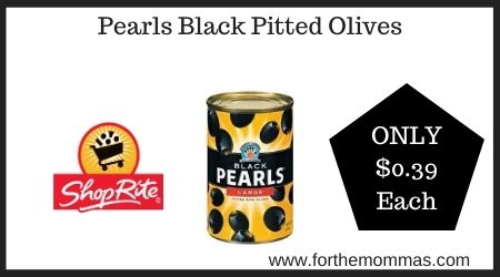 ShopRite: Pearls Blacks Pitted Olives