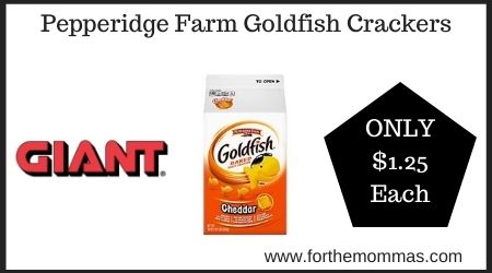 Giant: Pepperidge Farm Goldfish Crackers