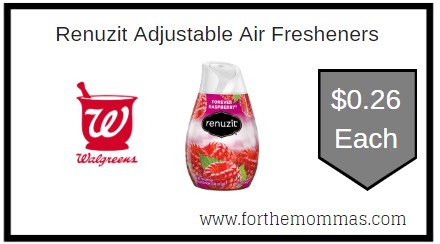 Walgreens: Renuzit Adjustable Air Fresheners