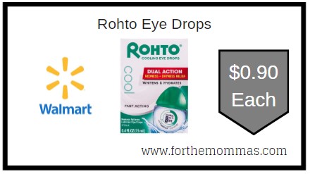 Walmart: Rohto Eye Drops ONLY $0.90 Each