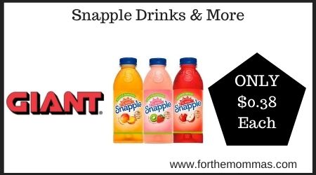 Giant: Snapple Drinks & More