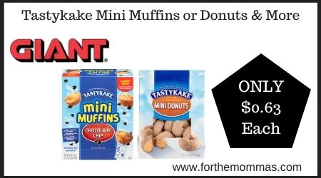 Giant: Tastykake Mini Muffins or Donuts & More